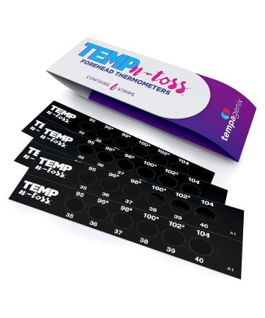 Forehead Thermometer Strips 6 Pack - Temp-N-Toss | Easy-to-Use Temperature Strips - Buy Online on GoSupps.com