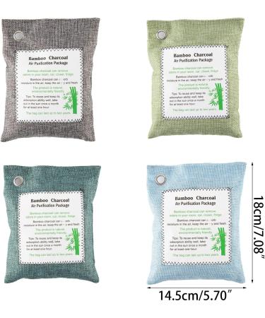 Bamboo Coal Bag - Natural Air Purifier & Odor Remover for Home Bedroom & Car | Moisture-Resistant Deodorant - Buy Online on GoSupps.com