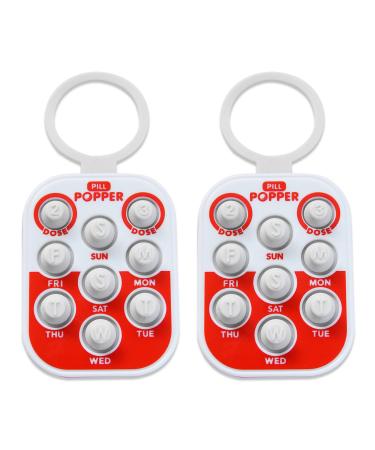 Pill Popper - Memory Aid Medication Dose Tracker (2 Pack)