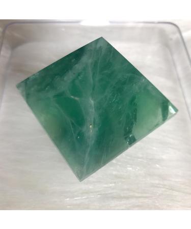 About 50mm Natural Green Fluorite Crystal Gemstone Pyramid Reiki Crystal Stone for Home Decoration Home Goods - Buy Online on GoSupps.com
