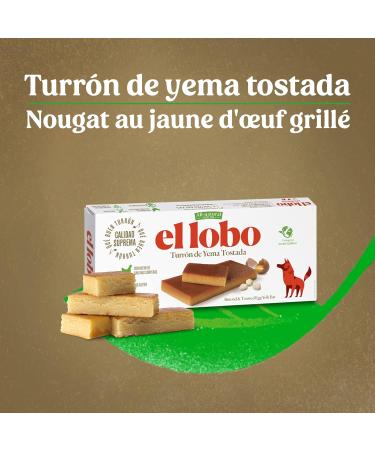 EL LOBO "All-Natural" Family Pack Contains Jijona Turon 250 g Alicante Turon 250 g and Caramelised Egg Yellow Turon 250 g S - Buy Online on GoSupps.com