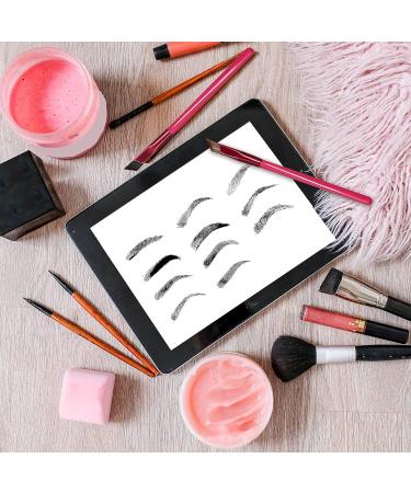 2 Pcs Multi-Function Eyebrow Brush Set - Angled, Concealer, Contour, Eyeliner - Ultra Thin Brow Brushes in Brown & Black - Buy Online on GoSupps.com