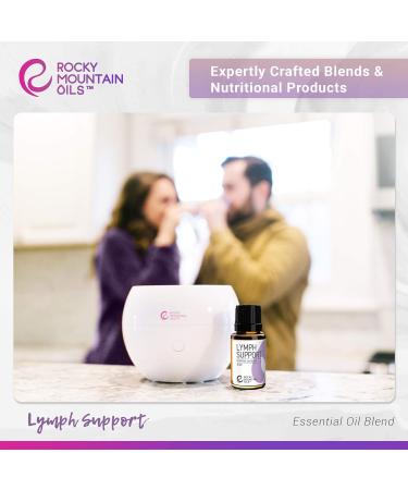 Rocky Mountain Oils Lymph Support Essential Oil Blend | 100% Pure Natural Lymphatic Massage Oil - 15ml - Buy Online on GoSupps.com