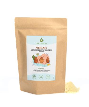 Almond Flour (1kg), Delicately Ground Raw Almonds, Almond Powder, Partially Deoiled Almonds, 100% Natural and Pure Flour, Glu