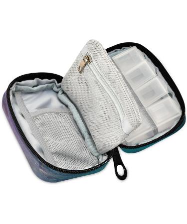 Buy Pfrewn 7 Day Pill Organizer Case - Vintage Butterfly Travel Pill Box | Portable Weekly Vitamin & Medicine Holder - Buy Online on GoSupps.com