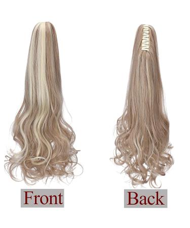 45cm Sandy Blonde Ponytail Extension with Clamp - Heat Resistant Real-Like Hair Braid - Buy Online on GoSupps.com