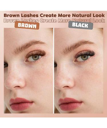 Buy Brown Lash Clusters - Natural Look Wispy Eyelash Extensions C Curl | DIY Home Lash Extensions by Newcally Cluster-B - Buy Online on GoSupps.com