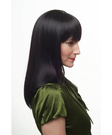 WIG ME UP 3112-2 Long Black Wig with Cheeky Bangs | Stylish & Affordable Wigs for Women - Buy Online on GoSupps.com