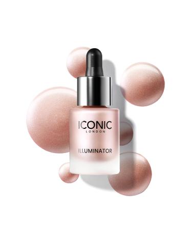 ICONIC London Illuminator - Super Concentrated Shimmer Pigment Drops Shine 13.5ml Shine (Pink Pearl) 13.5 ml (Pack of 1)