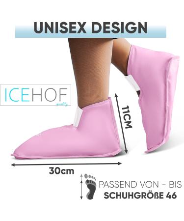 IceHOF Cooling Socks - Gel Cold Therapy for Feet & Toes | Unisex Pink | Ideal for Chemotherapy & Rheumatism | One Size - Buy Online on GoSupps.com