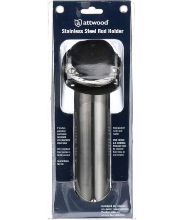 Attwood 66362-7 Stainless Steel Flush Mount Rod Holder - 2 Diameter, 7 Length, 30-Degree Top Flange - Buy Online on GoSupps.com