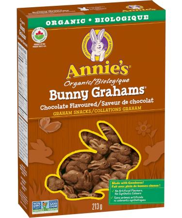ANNIE'S Chocolate Graham Cookies Snacks Organic No Artificial Flavours No Synthetic Colours 213 Grams Package of Bunny Shaped Cookies Chocolate - Buy Online on GoSupps.com