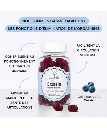 Lashil Beauty - Food Supplements - Blackcurrant - Contributes to the functioning of the urinary tract - 30-day treatment - Fabric - Buy Online on GoSupps.com