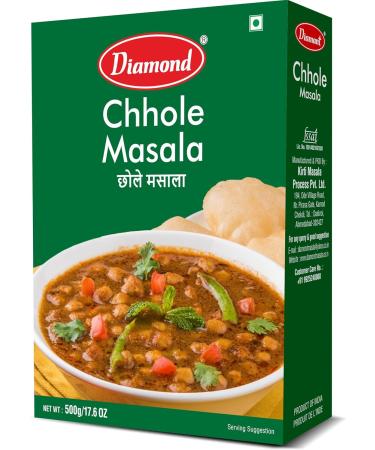 Diamond Chhole Masala (Punjabi Chhole Chana Masala) Authentic Chhole Chana Spice Mix 500g/17.5 oz Pack of 2 - Buy Online on GoSupps.com