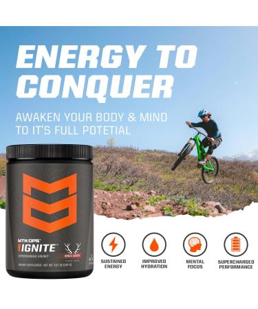 MTN OPS Ignite Trail Packs - Supercharged Energy & Focus Drink Mix | BCAA & Nootropic Blend Gluten Free 200mg Caffeine 20 Servings - Bugle Berry - Buy Online on GoSupps.com