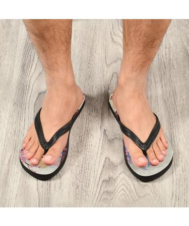 Mnsruu Eiffel Tower Cherry Blossom Flip Flops | Multicolored Sandals for Men & Women | Travel Spa & Home Slippers - Buy Online on GoSupps.com