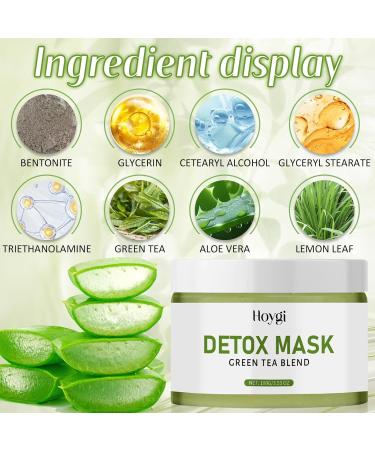 Hpbaggy Facial mask for deep cleansing detoxification acne and blackheads facial mask for all skin types 100 g green tea deep cleansing mask with green tea and aloe vera - Buy Online on GoSupps.com