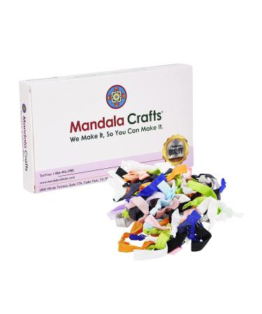 Mandala Crafts 100 Knotted Elastic Hair Ties for Women & Girls - No Crease Ponytail Holders & Bracelets - Buy Online on GoSupps.com
