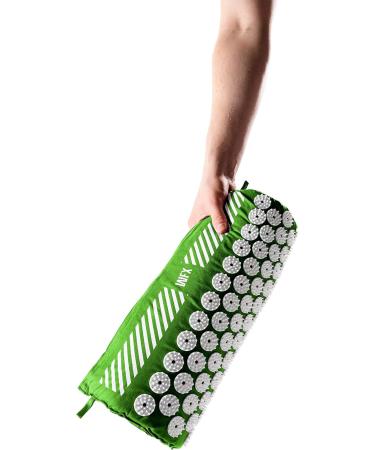 Doyoufitness Acupressure Mat & Pillow Set | 66cm x 40cm | Pain Relief for Head Neck & Back | Ideal for Massage & Relaxation | Green | International Shipping - Buy Online on GoSupps.com