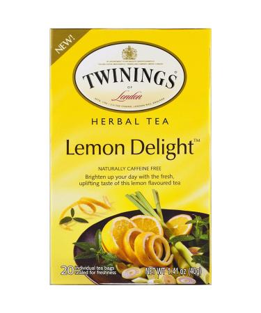 Twining Tea Herbal Lemon Delight, 1.41 oz 20 Count (Pack of 1)