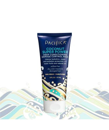 Pacifica Beauty Super Power Damage Control Hair Mask 6.02 Fl Oz - Vegan & Cruelty-Free Coconut Treatment - Buy Online on GoSupps.com