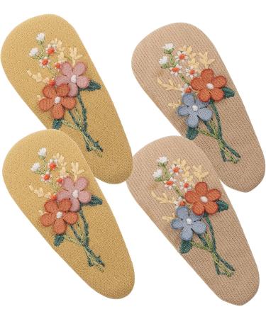 minkissy 6 Pairs hairpin vintage hair accessories kids hair clips barrettes for girls fabric hair clip rustic headband vintage snap bang hair clips for toddler girls cloth issue card child - Buy Online on GoSupps.com