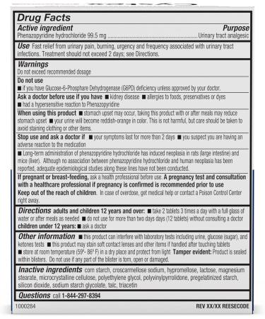 Cystex Maximum-Strength UTI Pain Relief Tablets - 99.5 mg Phenazopyridine HCl for Fast Relief of Burning & Bladder Discomfort - 24-Count - Buy Online on GoSupps.com