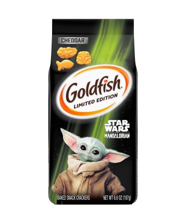 Goldfish Star Wars Mandalorian Cheddar Crackers, Snack Crackers, 6.6 oz bag