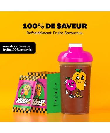 HOLY Iced Tea Lot de 10 bo tes de d gustation Mango x Fruit de la passion avec go t mangue x fruit de la passion | 10 portions d'antioxydants et de superaliments | Th glac sans sucre | Mango x Passionfruit - Buy Online on GoSupps.com