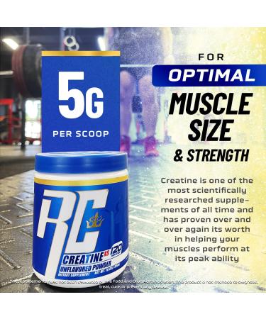 Ronnie Coleman Creatine-XS | Unflavored Creatine Monohydrate Powder for Muscle Building & Strength | 120 Servings - International Shipping Available - Buy Online on GoSupps.com