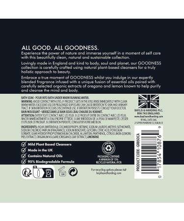 Baylis & Harding Goodness Oud Cedar & Amber Bath Soak 500 ml (Pack of 3) - Vegan Friendly - Buy Online on GoSupps.com