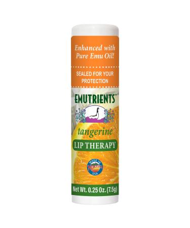 Montana Emu Ranch - Lip Therapy Lip Balm - 0.25 Ounce - Tangerine Flavor - Made with Pure Emu Oil