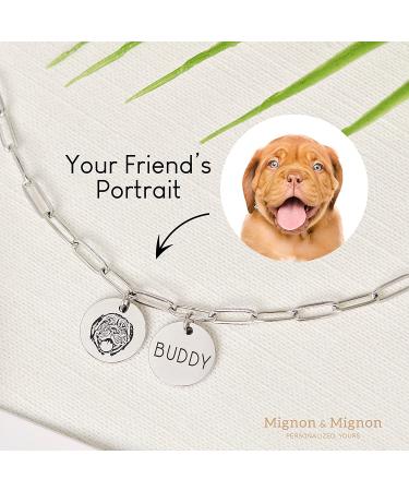 Pet Memorial Portrait Necklace | Personalized Gifts for Pet Owners | Unique Cat and Dog Jewelry for Women - Buy Online on GoSupps.com