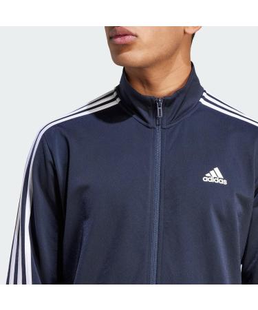 Adidas Men's Essentials Warm-Up 3-Stripes Track Top - L Legend Ink/White | International Shipping Available - Buy Online on GoSupps.com