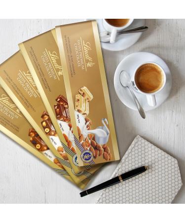 Lindt - Maxi Tablette SWISS PREMIUM CHOCOLATE Blanc Amandes - Chocolat Blanc 300g Chocolate Blanc Amandes 300g - Buy Online on GoSupps.com