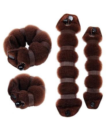 JYtop Ring zum Formen von Dutts Beauty Buns zum Haarstyling drehbarer Ring 2 pieces