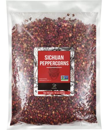 Soeos Authentic Szechuan Peppercorns - 16 Ounces