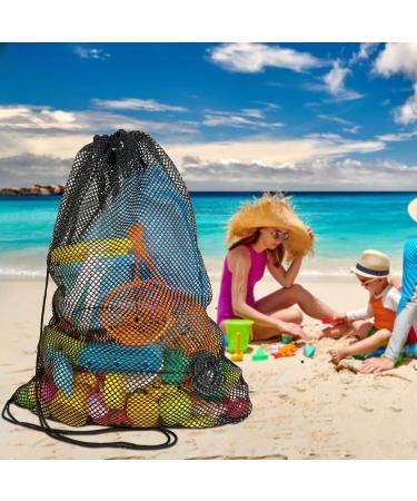 ROKOXIN 3 Pack Mesh Gear Bag | Oversized Drawstring Net Bag for Snorkel, Scuba, Swim, Dive Gear | Ideal for Sports Equipment, Gym, Beach, Toys, Balls, Laundry | 27 x 19 | Durable and Convenient - Buy Online on GoSupps.com