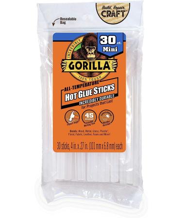 Gorilla Dual Temp Mini Hot Glue Gun Kit with 30 Hot Glue Sticks Glue Gun + 30 ct Sticks - Buy Online on GoSupps.com
