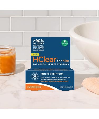 FemiClear HClear for Him - All-Natural Topical Ointment - Made in USA (0.5 Oz) - Buy Online on GoSupps.com