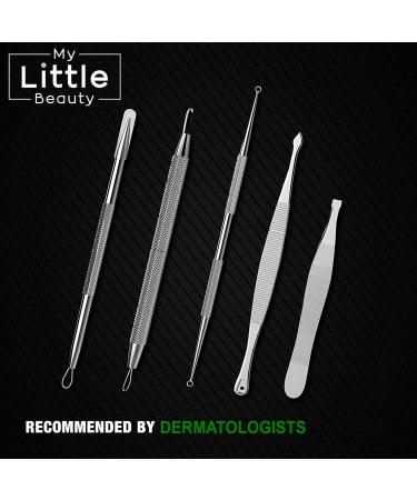 Blackhead Remover Kit - MY LITTLE BEAUTY - Comedone Extractor Tool Set - Remove Blackheads Comedones and Whiteheads - Buy Online on GoSupps.com