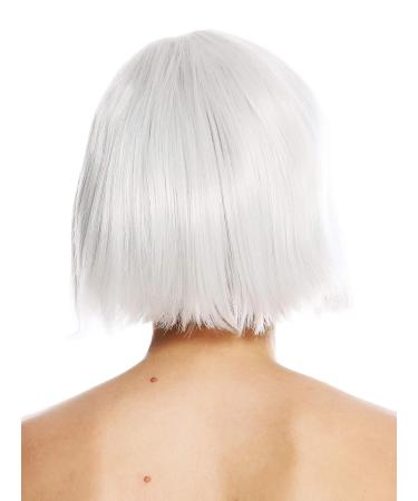 WIG ME UP GFW3126A-1001A Ladies Bob Wig - Short Straight White Grey Cosplay Hair for International Shipping - Buy Online on GoSupps.com