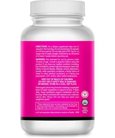 Skinny Girl Advanced Weight Loss Formula for Women | Best Diet Pills to Curb Appetite & Burn Fat Fast | 60 Caps - Boost Energy & Focus - Buy Online on GoSupps.com
