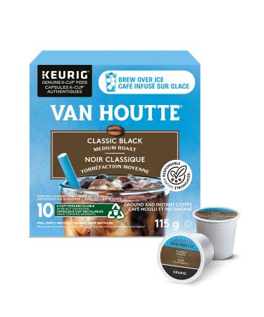 Van Houtte Brew Over Ice Black Classic K-Cup Coffee Pods 10 Count For Keurig Coffee Makers Black Classic 10 count (Pack of 1)