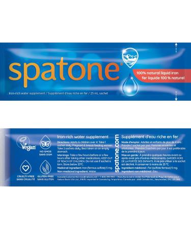 SPATONE Liquid Iron Supplement - 1 Month Supply (28 CT) - Buy Online on GoSupps.com
