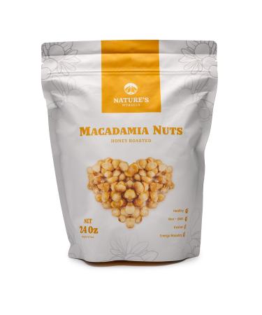 Nature's Morsels Macadamia Nuts (Honey Roasted), 24 Ounce