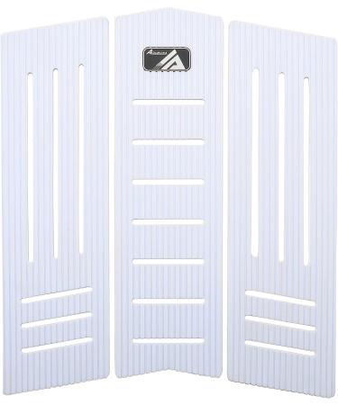 AQUBONA 3-Piece Stomp Pad Surfboard EVA Traction Pad with 3M Adhesive - Professional Tail Pad for All Boards - Surfboards, Shortboards, Longboards, Skimboards - White Line Design - Buy Online on GoSupps.com