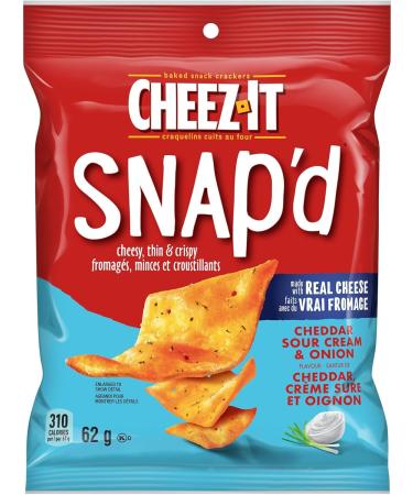 Cheez-It Crackers Snap'd Double Cheddar 62g (6 Count) Cheddar 62 g (Pack of 6) - Buy Online on GoSupps.com