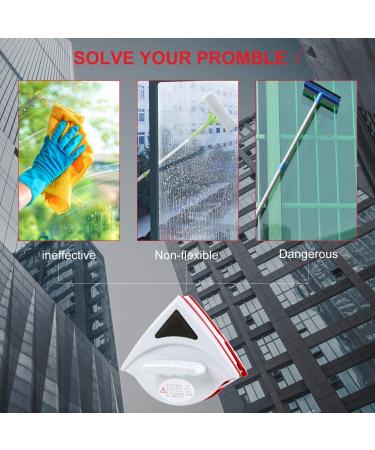 Magnetic Window Cleaner for 15-24mm Double Glazing Professional Window Cleaning Equipment with Strong Magnetic Ergonomic Handle Design. - Buy Online on GoSupps.com