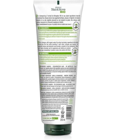 K ranove Nat&Nove Bio Certified Organic Moisturizing Shampoo 250 ml - Buy Online on GoSupps.com